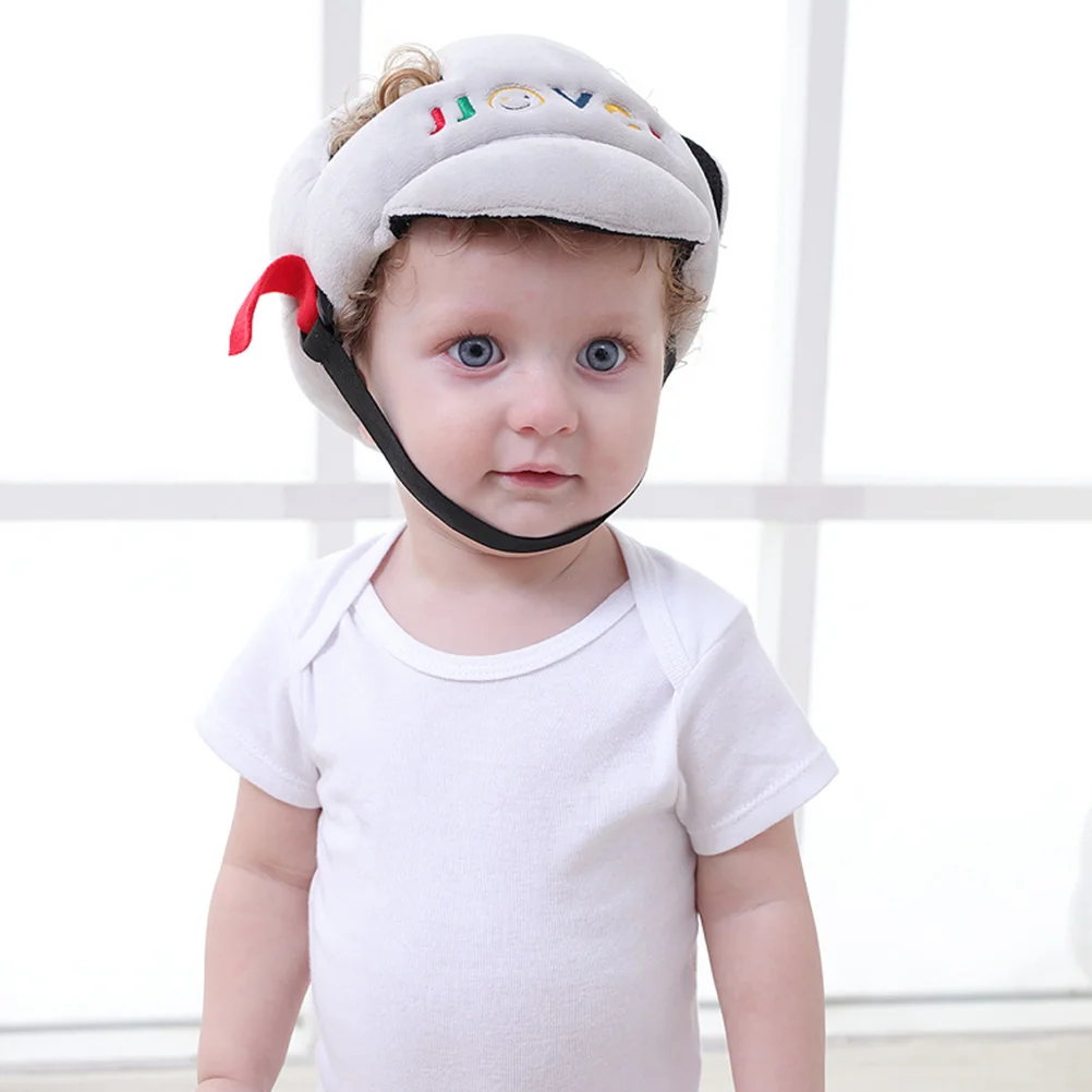 

Регулируемая Защитная шапка для малышей, шапка для защиты головы младенца, для обучения ходьбе, головной убор (серый)