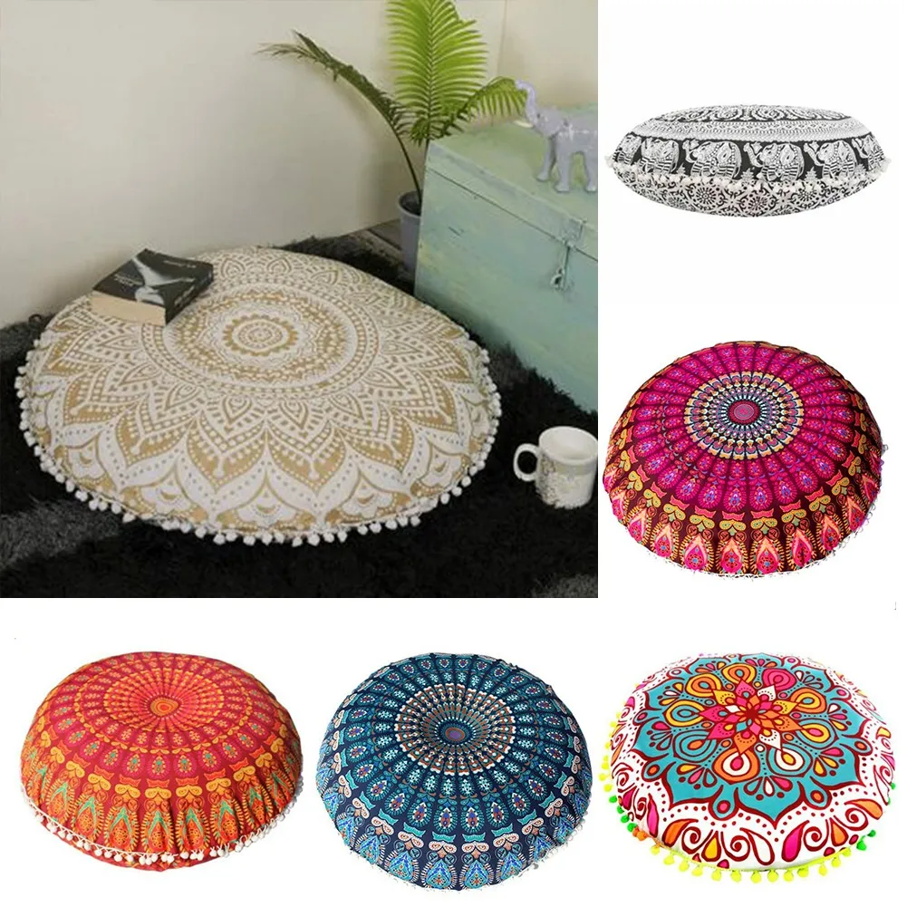 43CM Round Mandala Pillowcase Bohemian Cushion Cover Floor Cushion Pillows Cover Home Hotel Pillows Flower Printed Pillowcase
43CM Round Mandala Pillowcase Bohemian Cushion Cover Floor Cushion Pillows Cover Home Hotel Pillows Flower Printed Pillowcase