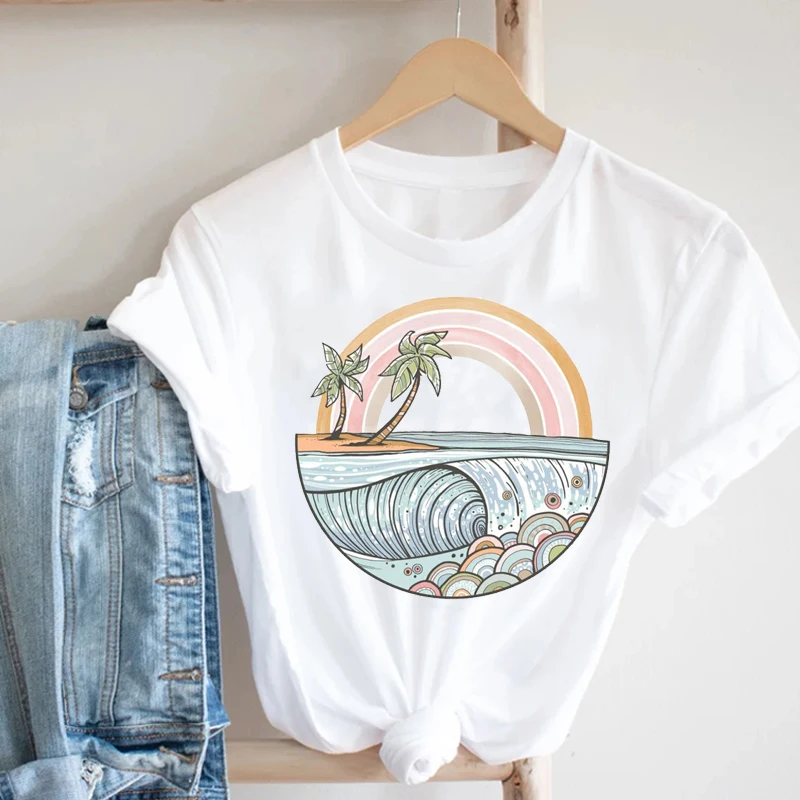 Women Casual 90s Cartoon Wave Beach Spring Summer Ladies Girl Fashion Clothes Print Tshirt Female Tee Top Graphic T-shirt
Women Casual 90s Cartoon Wave Beach Spring Summer Ladies Girl Fashion Clothes Print Tshirt Female Tee Top Graphic T-shirt