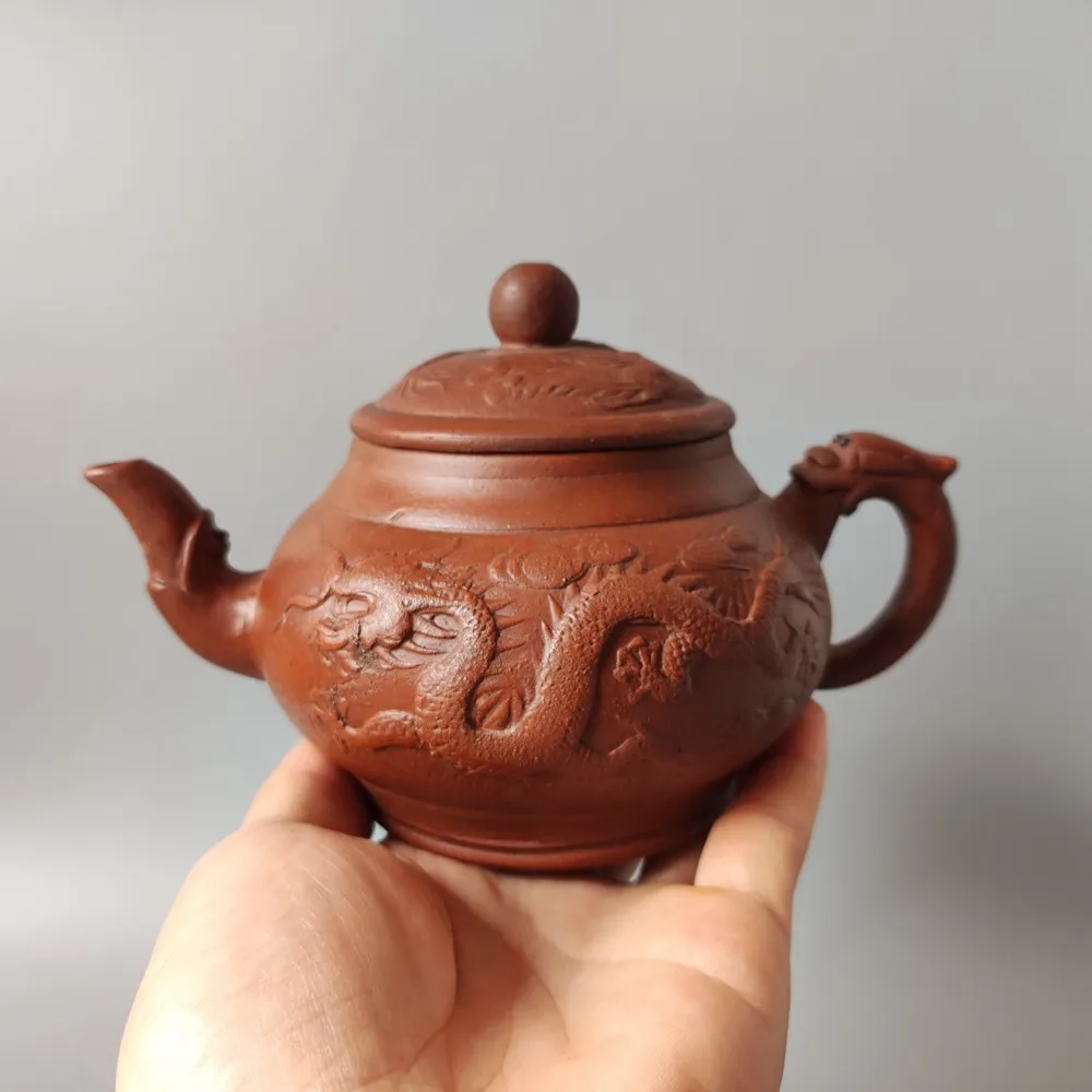 Китайский Глиняный Чайник Yixing Zisha, чайник с драконом и Фениксом Zhou Guizhen 400 мл
Китайский Глиняный Чайник Yixing Zisha, чайник с драконом и Фениксом Zhou Guizhen 400 мл