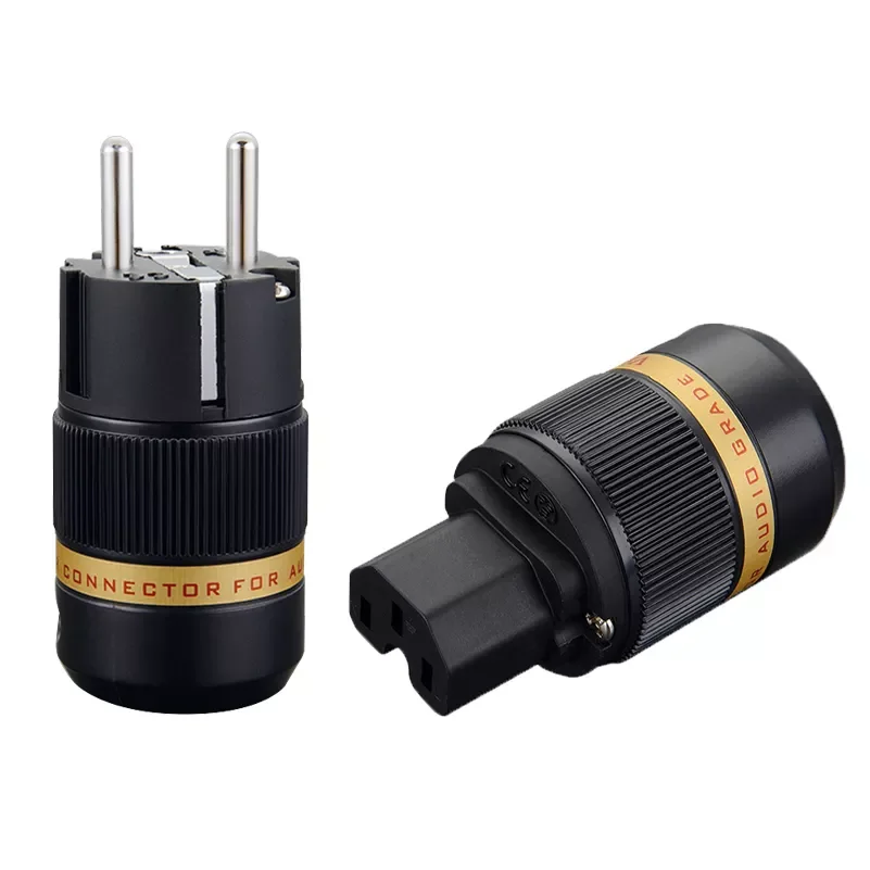 NEW Free shipping Pair VE501R/VF501R 99.998% Pure Copper Rhodium Plated Schuko Power Connector IEC Plug
NEW Free shipping Pair VE501R/VF501R 99.998% Pure Copper Rhodium Plated Schuko Power Connector IEC Plug