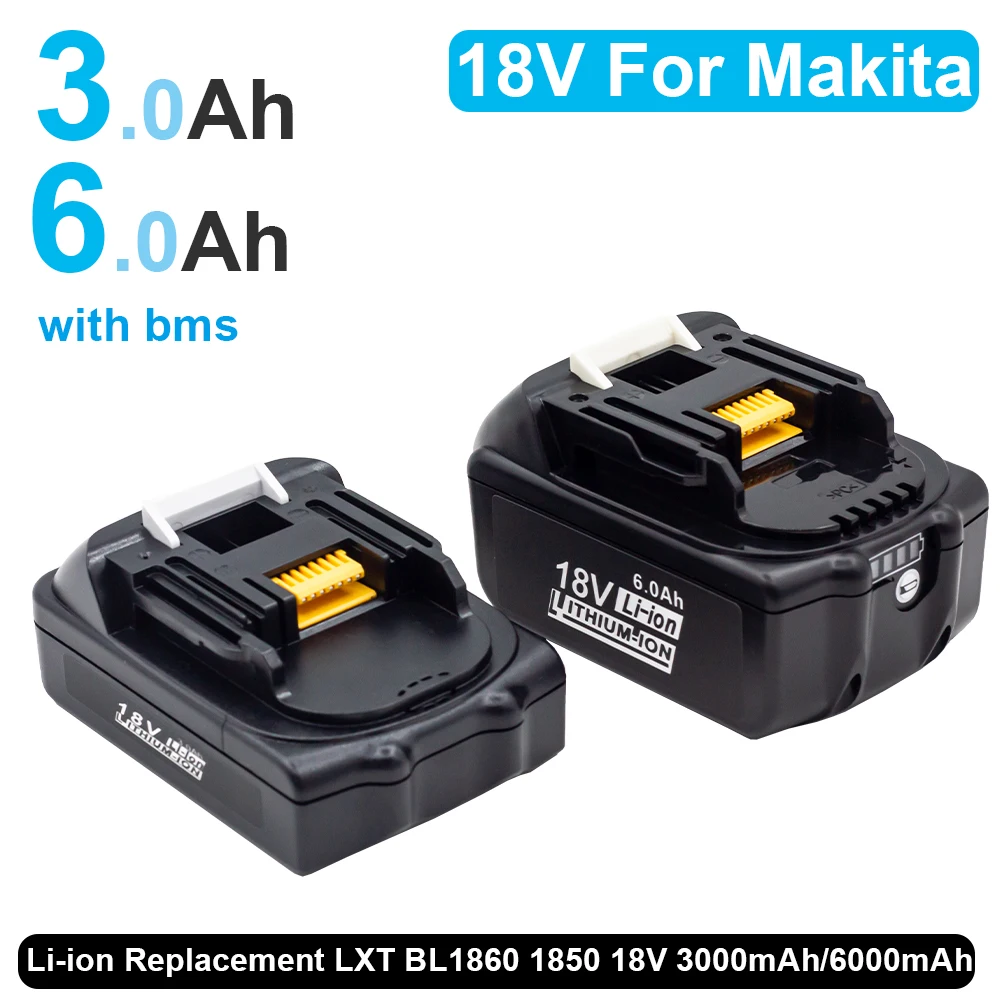 Аккумуляторная литий-ионная батарея BL1840/BL1850/BL1830/BL1860B LXT 3000 3 Ач/6 Ач, 18 в, 6000 мАч
Аккумуляторная литий-ионная батарея BL1840/BL1850/BL1830/BL1860B LXT 3000 3 Ач/6 Ач, 18 в, 6000 мАч