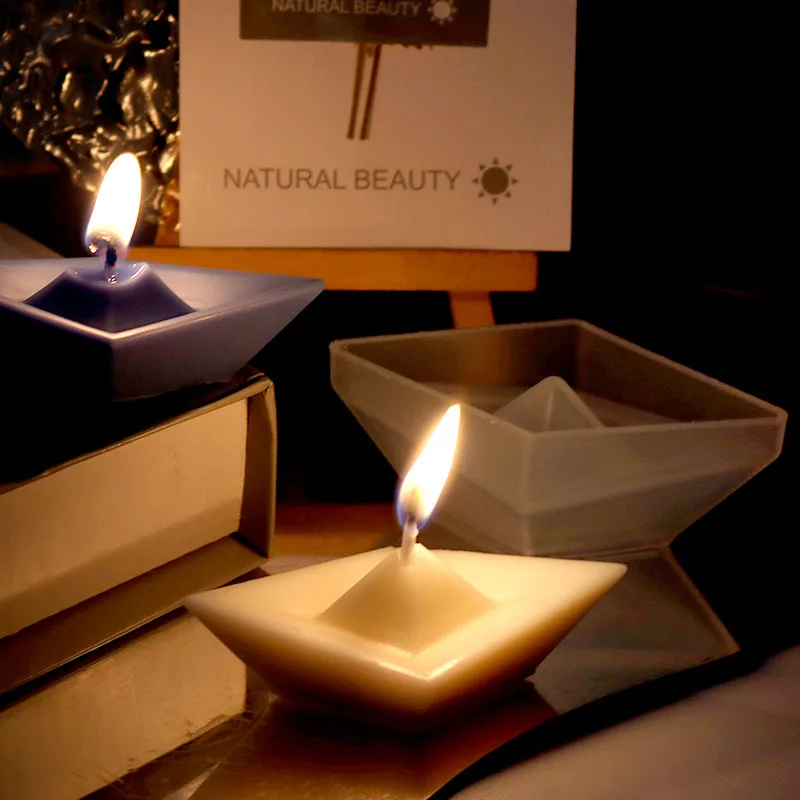 Paper Boat Candles Silicone Mold 3D Hand-made Soap Mold Candle Molds For Candle Making
Paper Boat Candles Silicone Mold 3D Hand-made Soap Mold Candle Molds For Candle Making