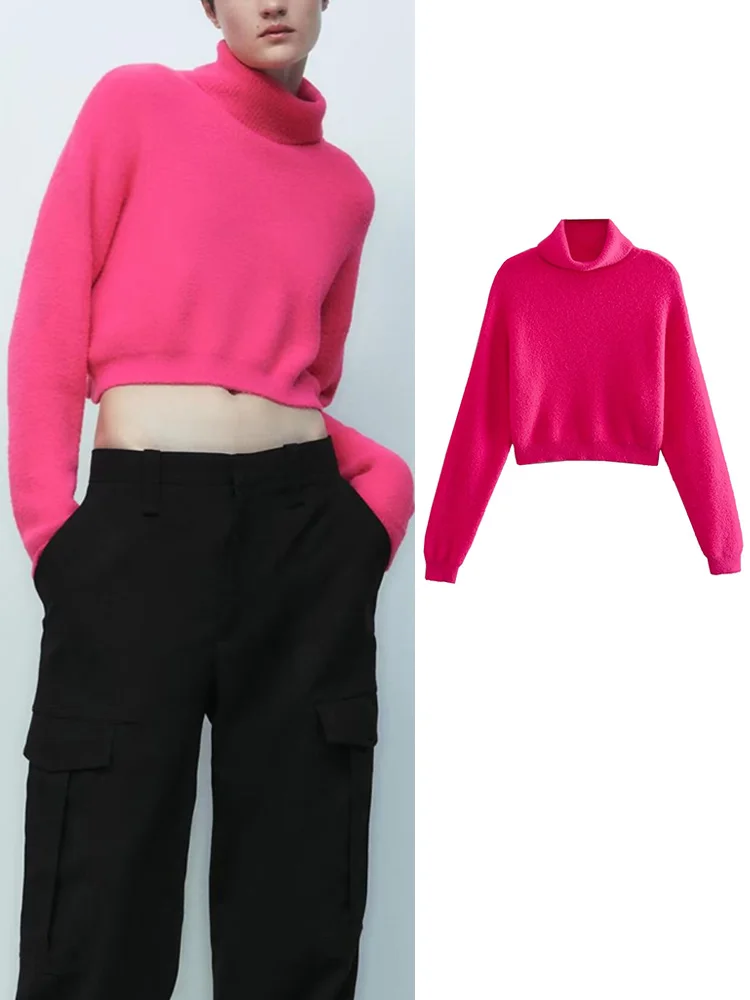 Осень 2022, Однотонный женский вязаный свитер TRAF, теплый Водолазка с длинным рукавом, Женский пуловер, повседневные шикарные мягкие топы, два ...
Осень 2022, Однотонный женский вязаный свитер TRAF, теплый Водолазка с длинным рукавом, Женский пуловер, повседневные шикарные мягкие топы, два ...