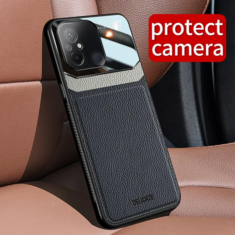 For Xiaomi Redmi 12C 4G Case Silicon TPU Bumper Leather Plexiglass Back Cover Hard Case for Xiaomi Redmi 12C Redmi12C 22120RN86G
For Xiaomi Redmi 12C 4G Case Silicon TPU Bumper Leather Plexiglass Back Cover Hard Case for Xiaomi Redmi 12C Redmi12C 22120RN86G
