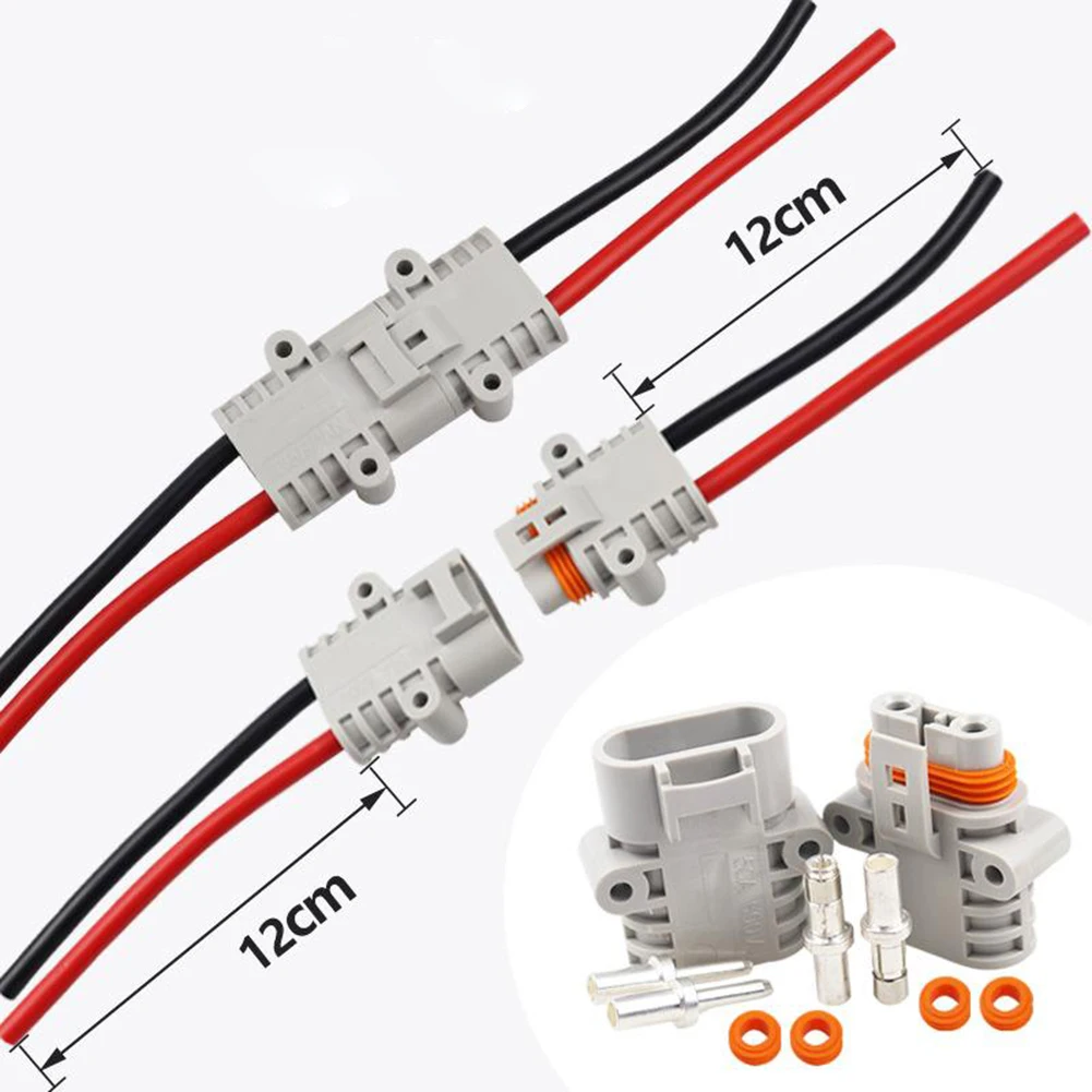 Connector With Cable & Terminal For Anderson 50A 600V 6 AWG Grey Forklift Cable Power Connectors PPOUL94-V0 12cm Straight Plug
Connector With Cable & Terminal For Anderson 50A 600V 6 AWG Grey Forklift Cable Power Connectors PPOUL94-V0 12cm Straight Plug