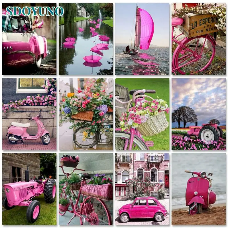SDOYUNO Diy Pictures By Numbers Kits For Adults Handpainted Pink Car Scenery Oil Painting By Number Home Decoration
SDOYUNO Diy Pictures By Numbers Kits For Adults Handpainted Pink Car Scenery Oil Painting By Number Home Decoration