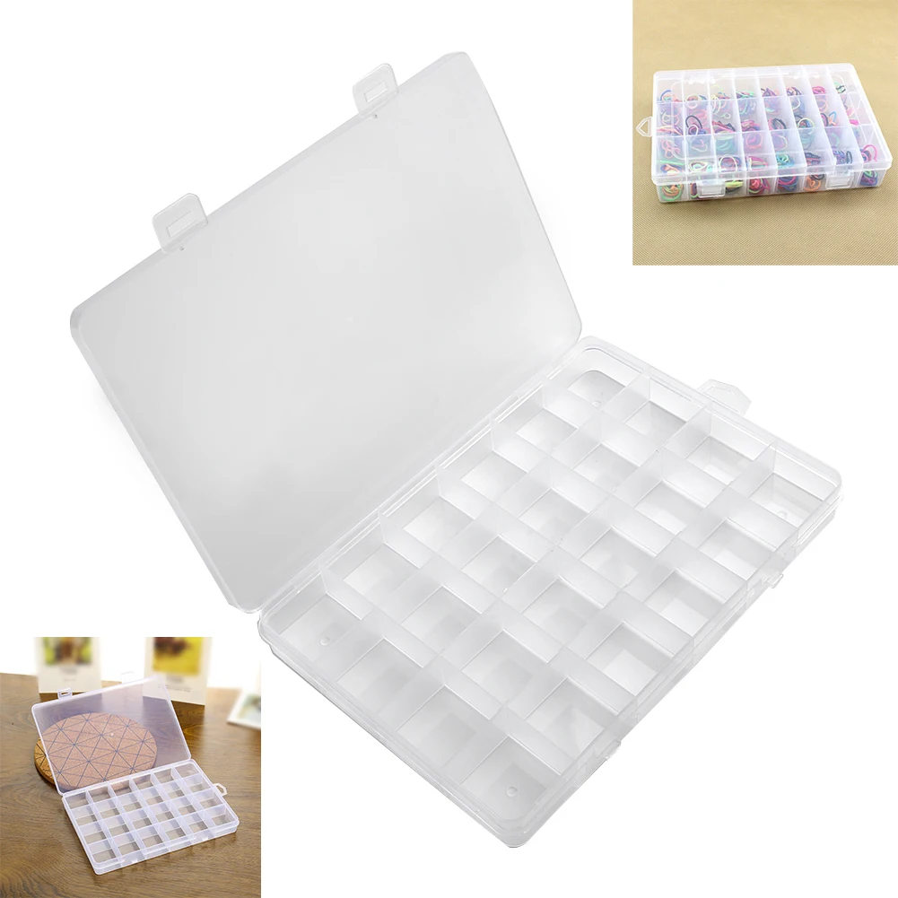 Transparent 10/15/24 Grid Storage Box Organizer For Rings/beads/pills/fishing Gear/cosmetics/jewelry Household Storage Box
Transparent 10/15/24 Grid Storage Box Organizer For Rings/beads/pills/fishing Gear/cosmetics/jewelry Household Storage Box
