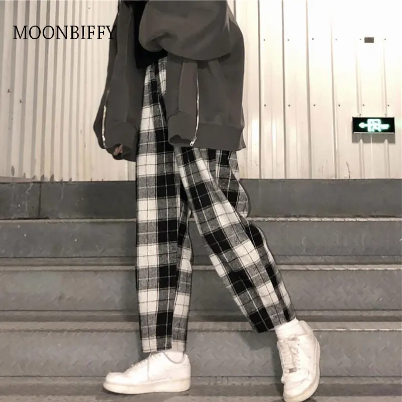 Harajuku Plaid Pants Women Oversize Wide Leg Trousers Female Korean Style High Waist Checkered Pajama 2022 Spring Summer
Harajuku Plaid Pants Women Oversize Wide Leg Trousers Female Korean Style High Waist Checkered Pajama 2022 Spring Summer