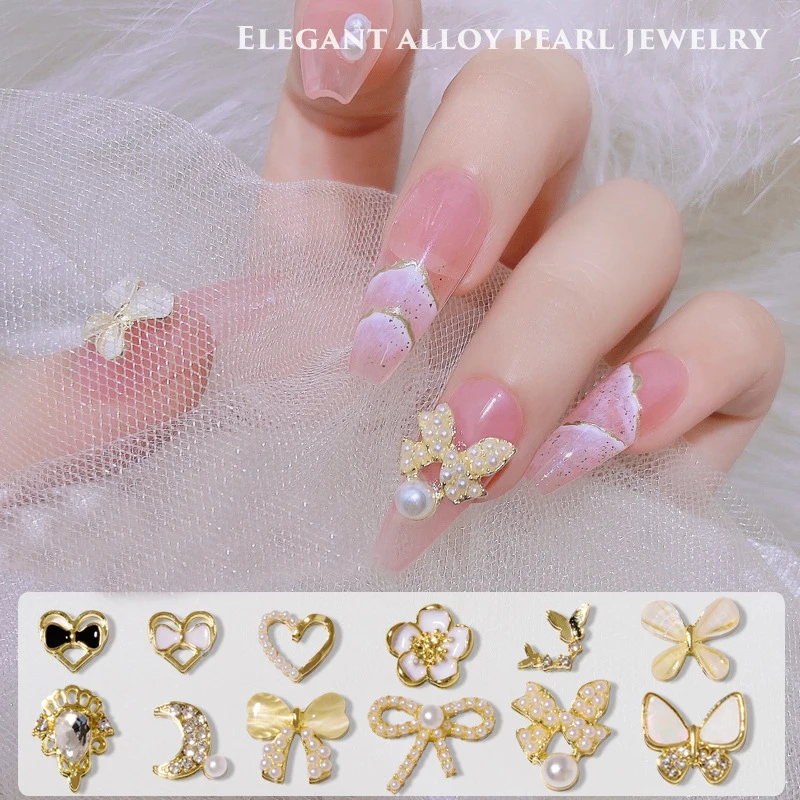 10PCS, Nail Art Moon Flower Butterfly Bow Knot Heart Alloy Ornament Nail Accessories For Nail Tips Decorations
10PCS, Nail Art Moon Flower Butterfly Bow Knot Heart Alloy Ornament Nail Accessories For Nail Tips Decorations
