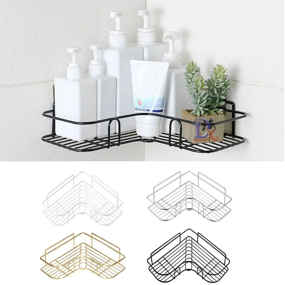Stainless Steel Bathroom Shelf Simple Metal No-drill Cosmetic Holder Wall Mounted Punch-Free Shampoo Storage Rack for Kitchen 
Stainless Steel Bathroom Shelf Simple Metal No-drill Cosmetic Holder Wall Mounted Punch-Free Shampoo Storage Rack for Kitchen