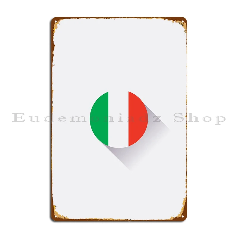 

Минимальный итальянский флаг, металлический знак, фотообои для паба, фотообои, гаражная стена, пещера, жестяной знак, плакат