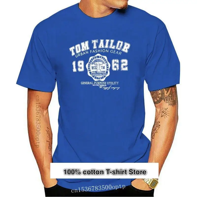 

Camiseta de Tom Tailor para hombre, camisa básica con Logo, novedad