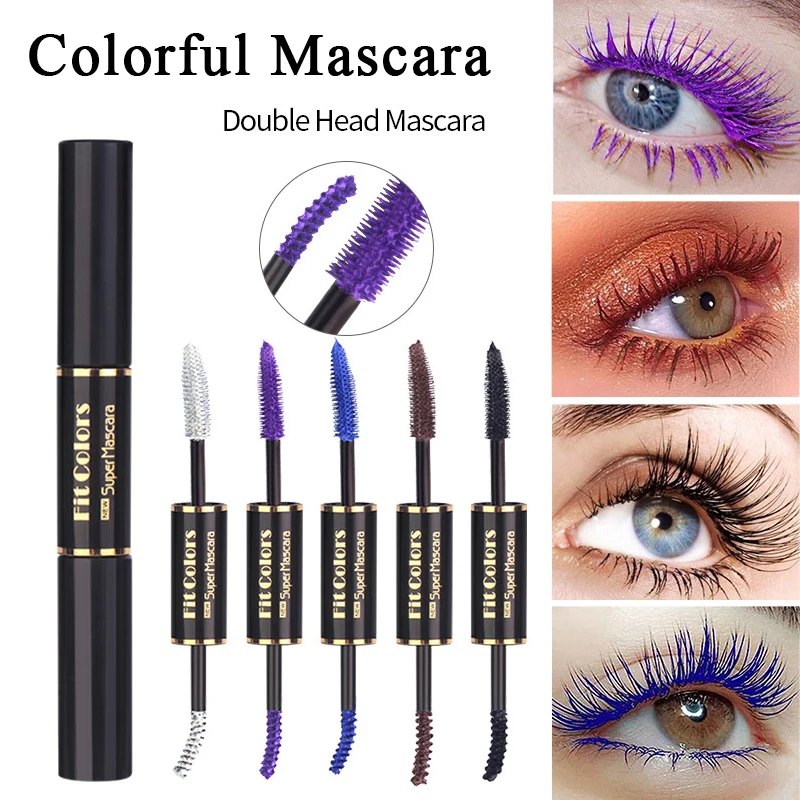 Color Mascara Waterproof And Quick Dry Not Blooming Double Head Curling Lengthen Long Extension Eyelash Blue Color Mascara YZL1
Color Mascara Waterproof And Quick Dry Not Blooming Double Head Curling Lengthen Long Extension Eyelash Blue Color Mascara YZL1