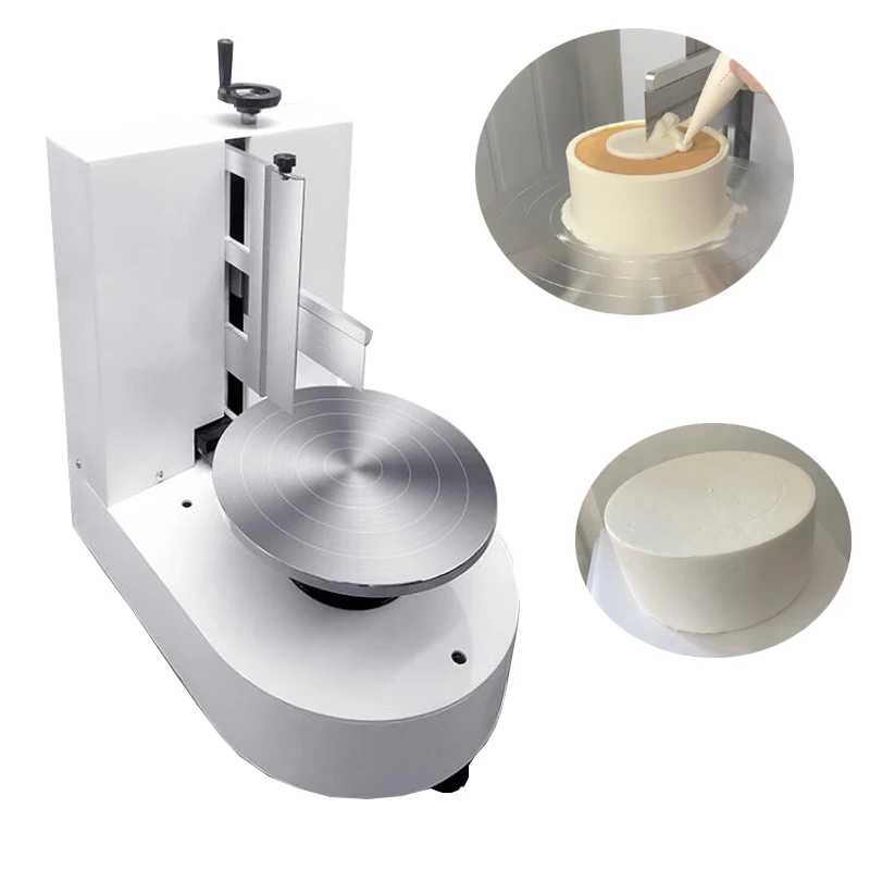 Cake Shop 4-12 inches Butter Cake Cream Coating Decoration Machine Birthday Cake Cream Spreader Machine
Cake Shop 4-12 inches Butter Cake Cream Coating Decoration Machine Birthday Cake Cream Spreader Machine