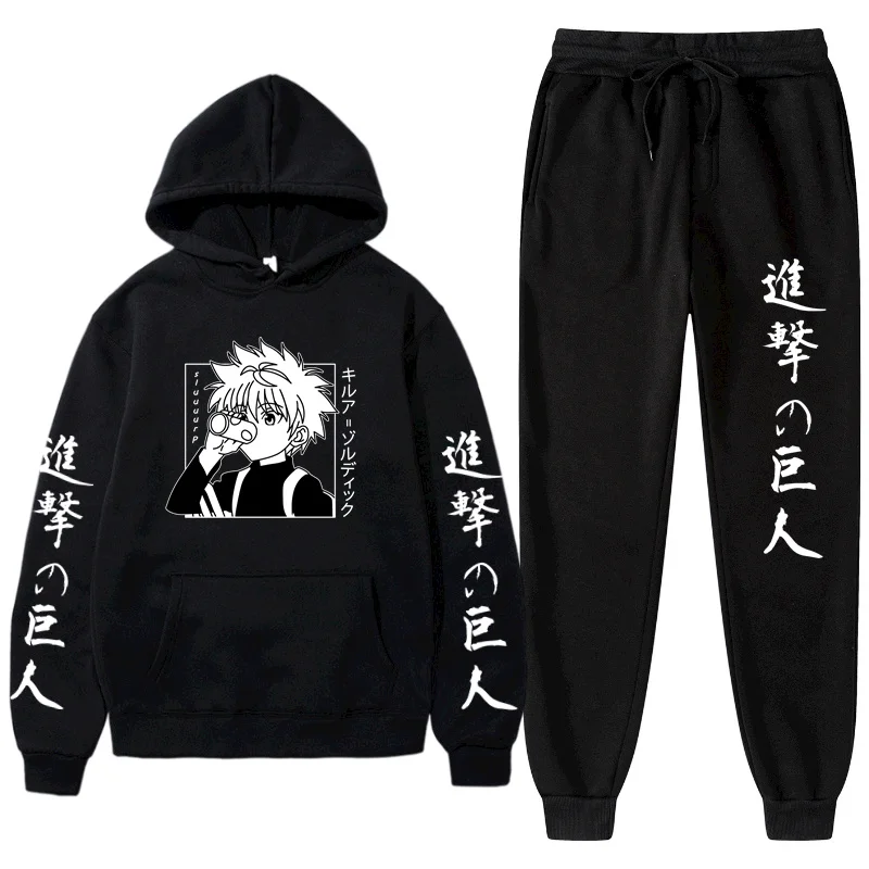 Anime print attacks Titan Levi men's blazer, two-piece set including hoodie and pants, winter sportswear, Harajuku style
Anime print attacks Titan Levi men's blazer, two-piece set including hoodie and pants, winter sportswear, Harajuku style