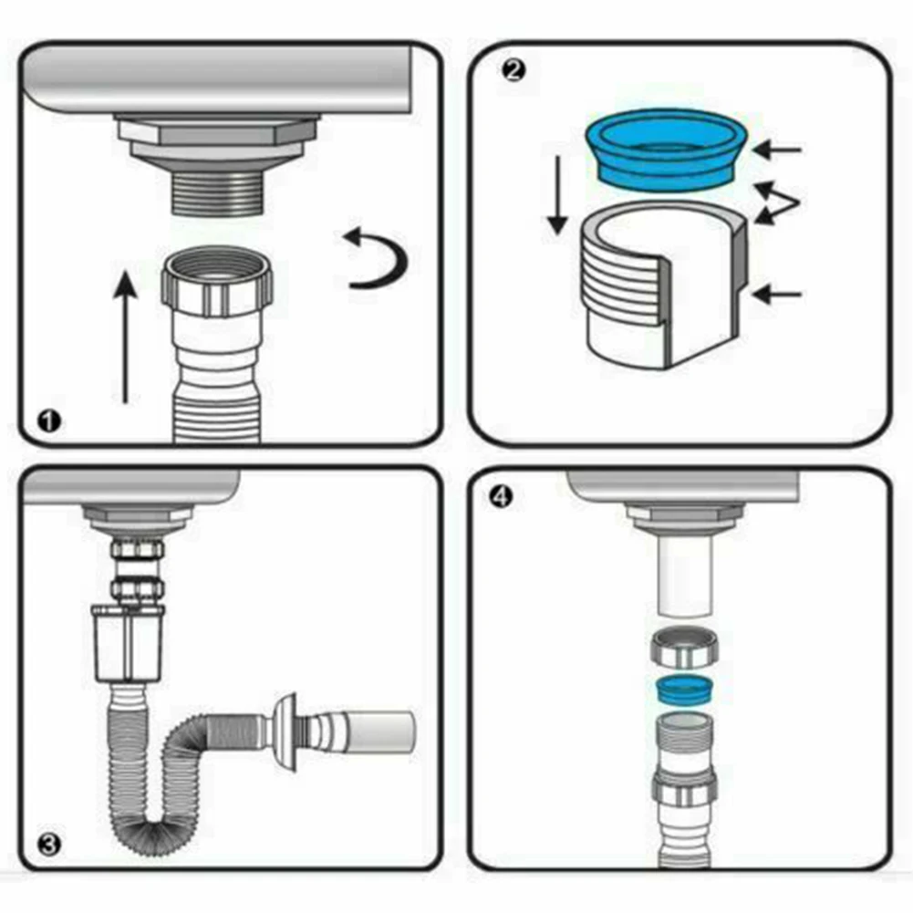 Universal Bathroom Basin/Shower Kitchen Sink Flexible Waste Pipe Trap Connector Free Expansion And Bending Shape
Universal Bathroom Basin/Shower Kitchen Sink Flexible Waste Pipe Trap Connector Free Expansion And Bending Shape