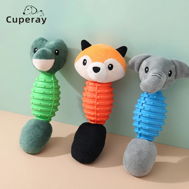 Dog Chew Play Squeak Plush Toys Cute Cartoon Doll Shape Bite Resistant Puppy Molar Cleaning Teeth Playing Interactive Supplies
Dog Chew Play Squeak Plush Toys Cute Cartoon Doll Shape Bite Resistant Puppy Molar Cleaning Teeth Playing Interactive Supplies