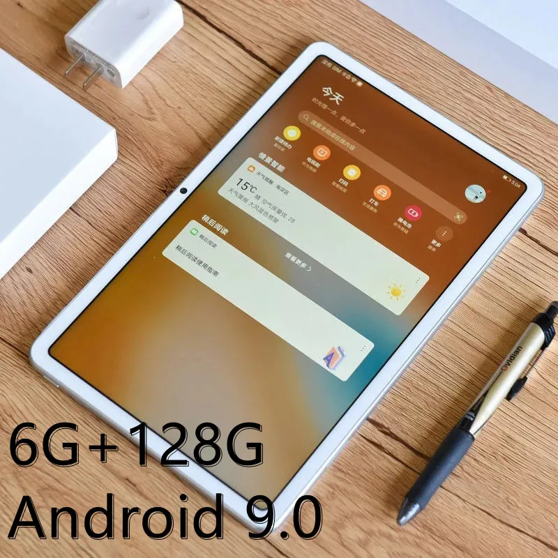

Android 9.0 Tablet PC 6G+128GB 10.1 WiFi Tablet PC Dual SIM HD Camera Bluetooth 4G Online Class Tablet PC More Games