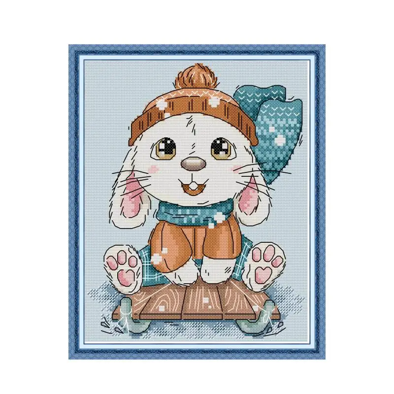Four Seasons Bunny - Winter cross stitch kit counted white 18ct 14ct 11ct printed embroidery DIY handmade needlework craft tool
Four Seasons Bunny - Winter cross stitch kit counted white 18ct 14ct 11ct printed embroidery DIY handmade needlework craft tool