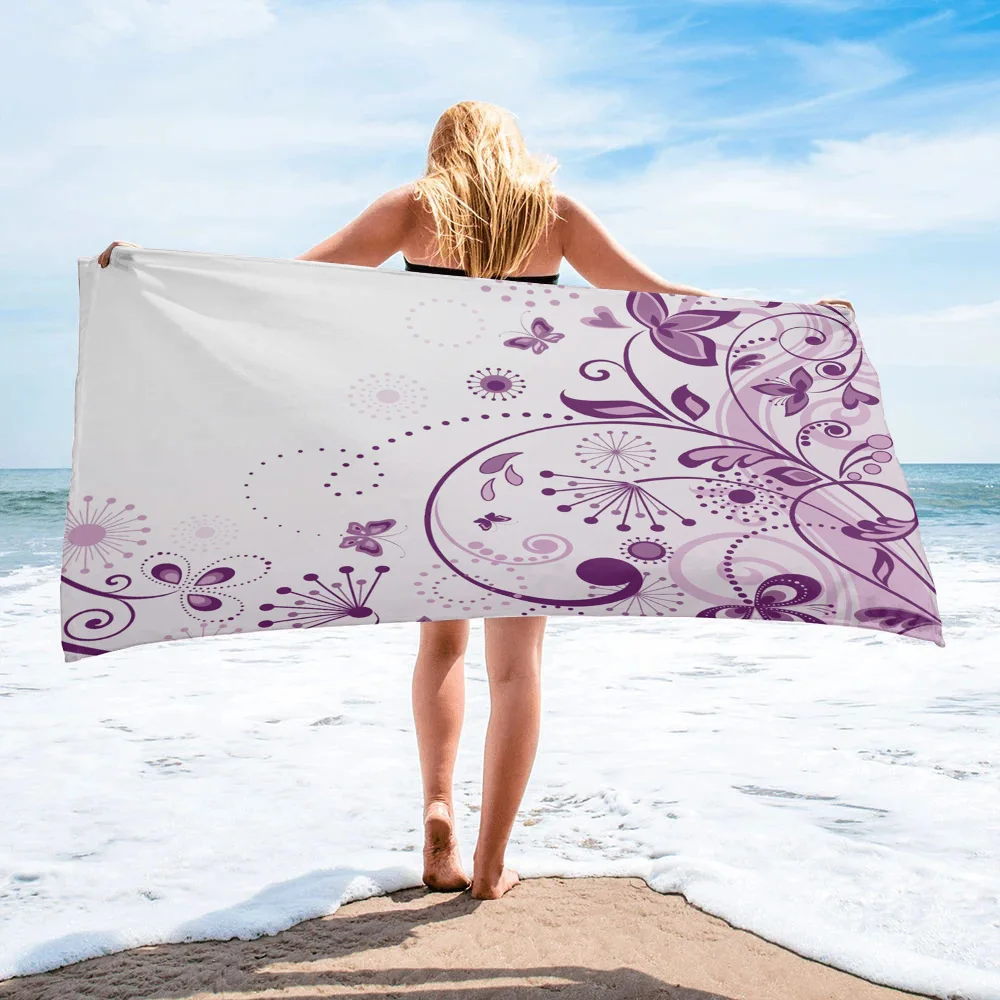 Flowers Butterfly Branches Purple White Bath Towel Camping Bathroom Accessories Microfiber Beach Towel Bath Towels for Adults
Flowers Butterfly Branches Purple White Bath Towel Camping Bathroom Accessories Microfiber Beach Towel Bath Towels for Adults