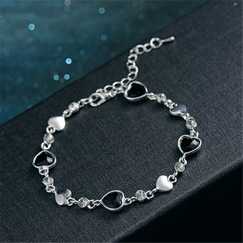 Ephalus Black Heart Simple 2022 Couple Promise Gift Women's Bracelet High Quality Original 925 Sterling Silver Jewelry Wholesale
Ephalus Black Heart Simple 2022 Couple Promise Gift Women's Bracelet High Quality Original 925 Sterling Silver Jewelry Wholesale