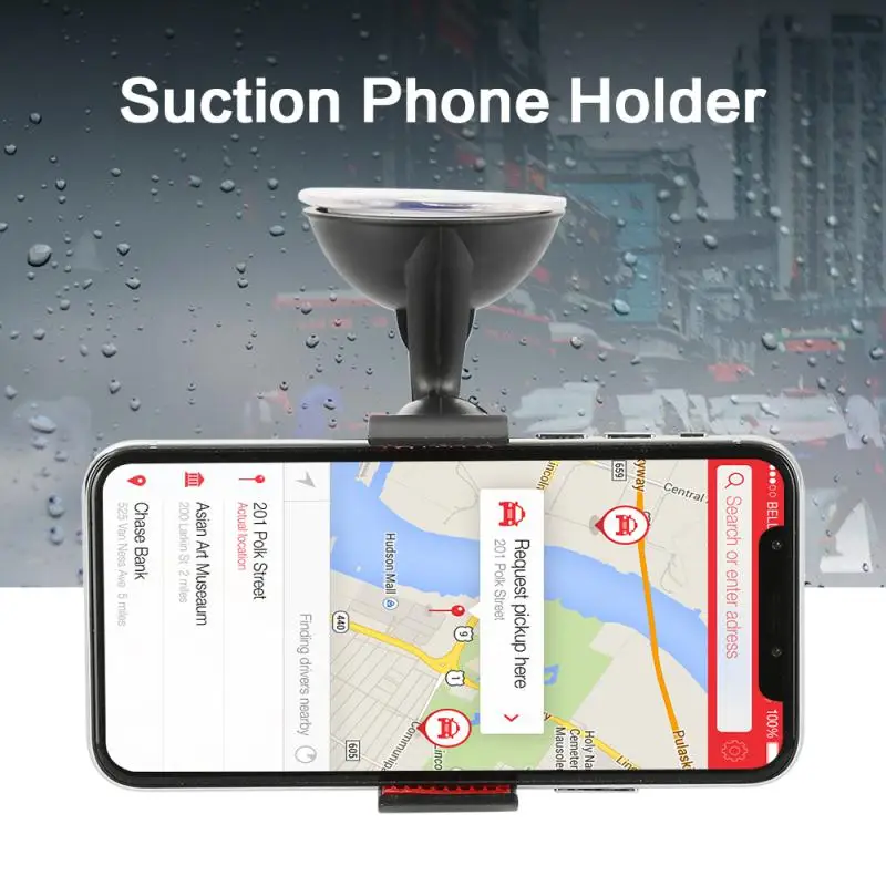 

Универсальный автомобильный держатель для телефона вращающийся на 360 градусов Автомобильный кронштейн крепление на лобовое стекло держатель для iPhone Huawei