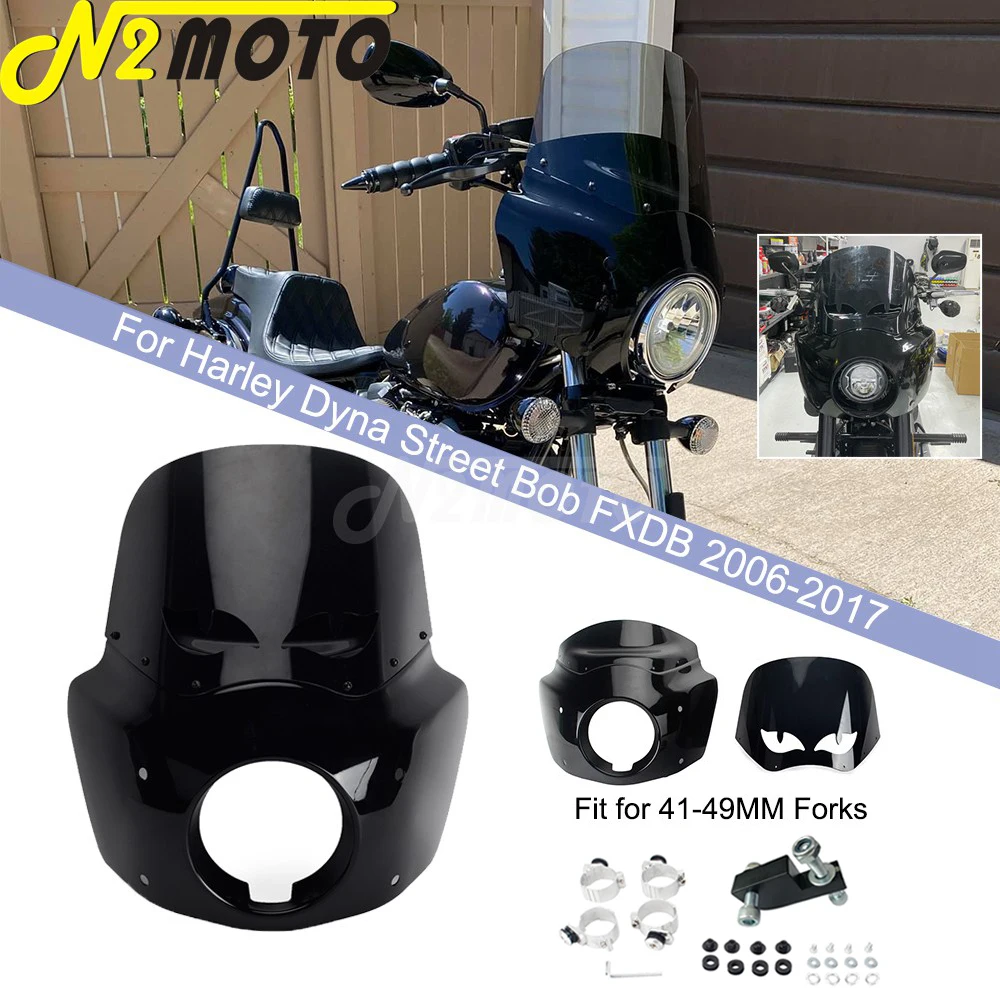 12 inch Vented Windshields Fairing 41-49MM Forks W/ Mount Kit For Harley Dyna Street Bob FXDB 2006-17 Club Sport Headlight Mask
12 inch Vented Windshields Fairing 41-49MM Forks W/ Mount Kit For Harley Dyna Street Bob FXDB 2006-17 Club Sport Headlight Mask