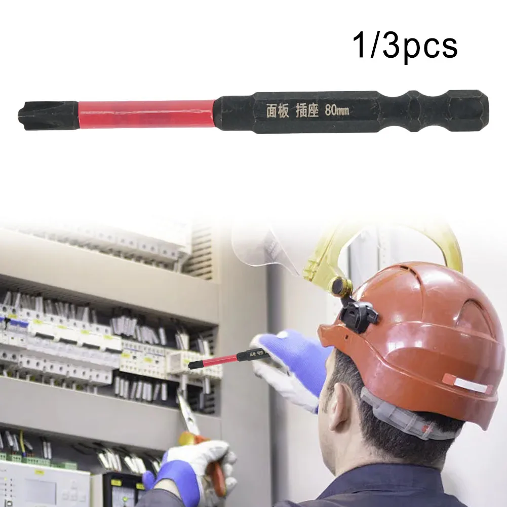 1/3pcs 80mm Alloy Steel Cross Screwdriver Bit FPH2 For Socket Switch Circuit Breakers Air Switches Socket Panels Hand Tool
1/3pcs 80mm Alloy Steel Cross Screwdriver Bit FPH2 For Socket Switch Circuit Breakers Air Switches Socket Panels Hand Tool