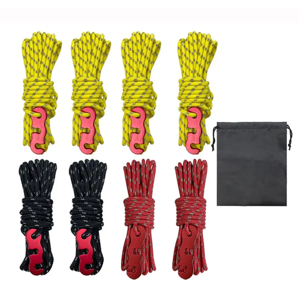 4Pcs Multifunction Tent Rope Reflective 3mm Tent Line Parachute Cord Lanyard Outdoor Camping Hiking Durable Tent Accessories New
4Pcs Multifunction Tent Rope Reflective 3mm Tent Line Parachute Cord Lanyard Outdoor Camping Hiking Durable Tent Accessories New