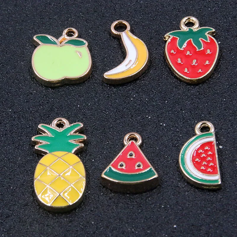 10pcs 6 Styles Drop Oil Fruit Watermelon Apple Alloy Metal Charms Pendant For DIY Jewelry Bracelet Necklace Making
10pcs 6 Styles Drop Oil Fruit Watermelon Apple Alloy Metal Charms Pendant For DIY Jewelry Bracelet Necklace Making