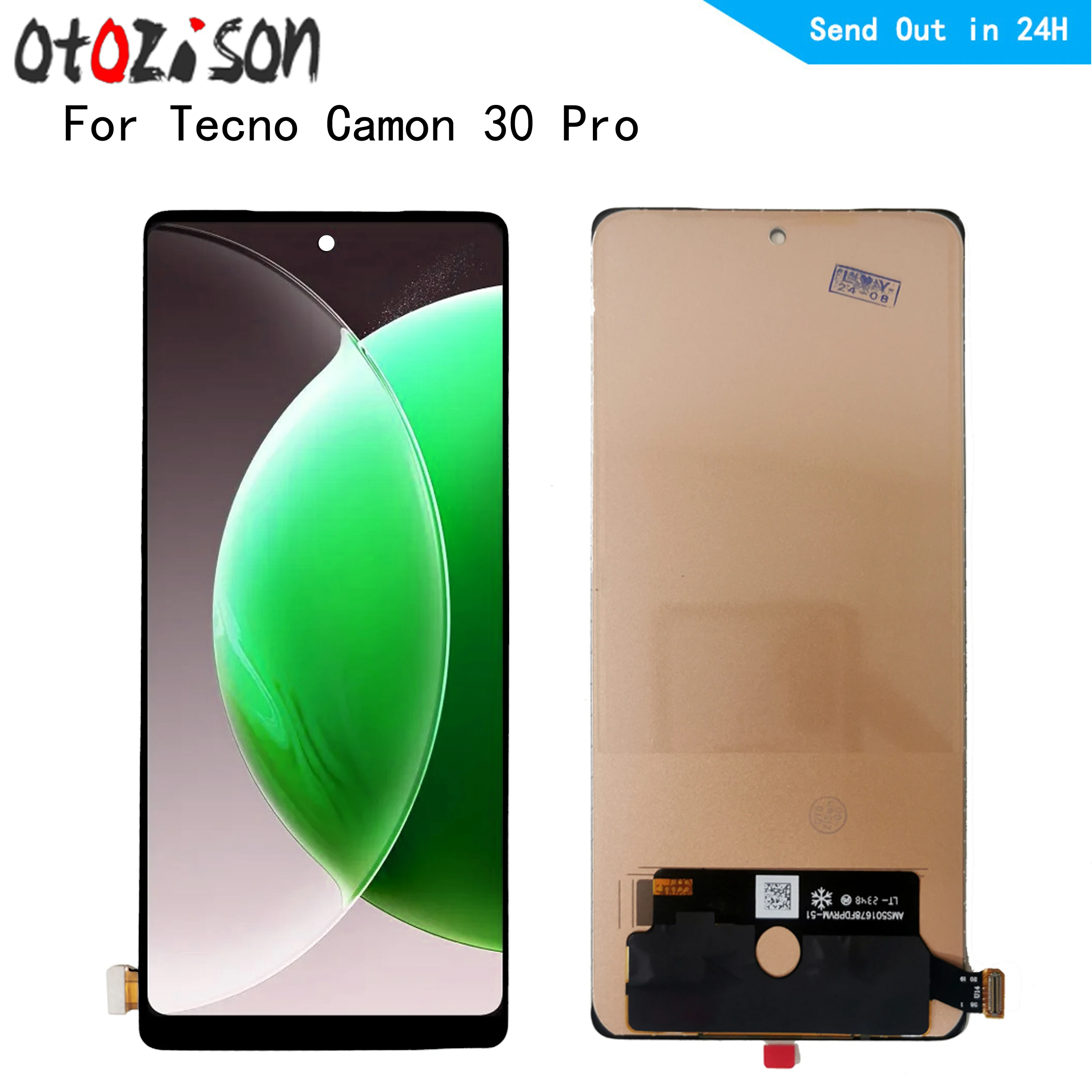 ЖК-дисплей incell для Tecno Camon 30 Pro сенсорный экран 6 78 дюйма с дигитайзером и рамкой в