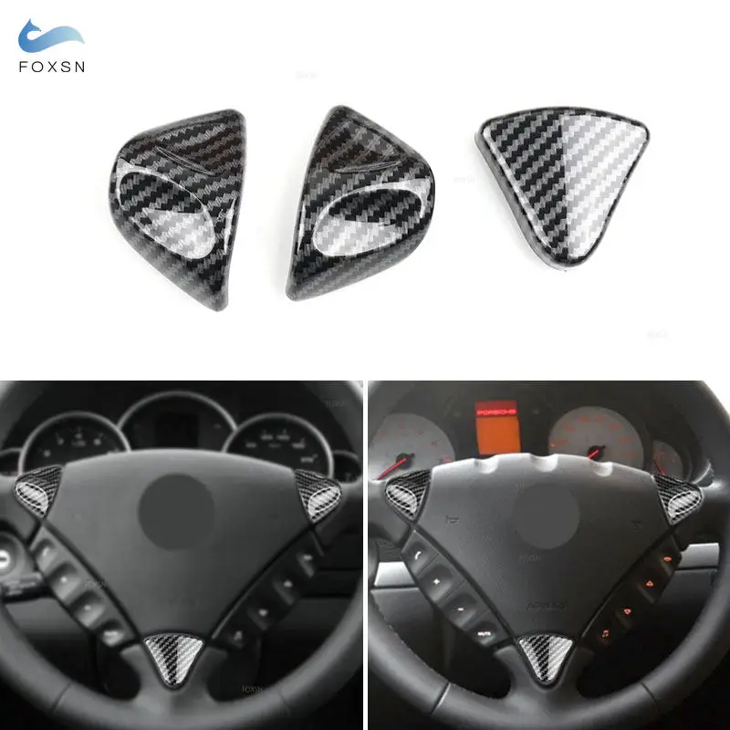 Carbon Fiber Texture Car styling Interior Steering Wheel Cover Trim For Porsche Cayenne 2006 2007 2008 2009 2010
Carbon Fiber Texture Car styling Interior Steering Wheel Cover Trim For Porsche Cayenne 2006 2007 2008 2009 2010