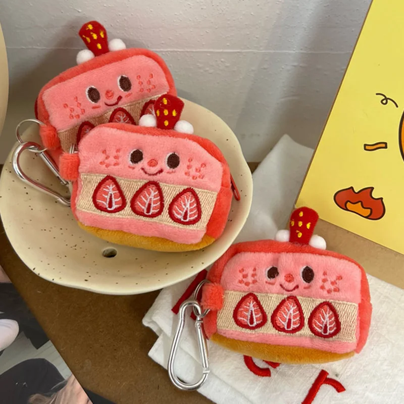 INS Pink Cake Strawberry Plush Coin Purse Pink AirPods Cover With Keychain Pendant Earphone Case Storage Bag Women Wallet
INS Pink Cake Strawberry Plush Coin Purse Pink AirPods Cover With Keychain Pendant Earphone Case Storage Bag Women Wallet