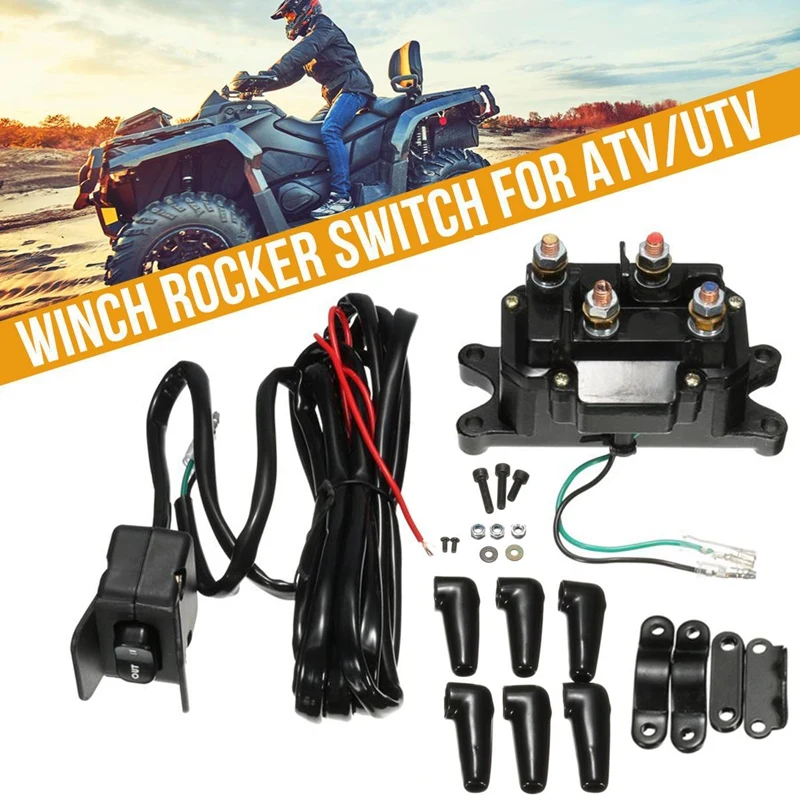 Лебедка для ATV UTV переключатель на руль управляющая линия 12 В соленоидное реле