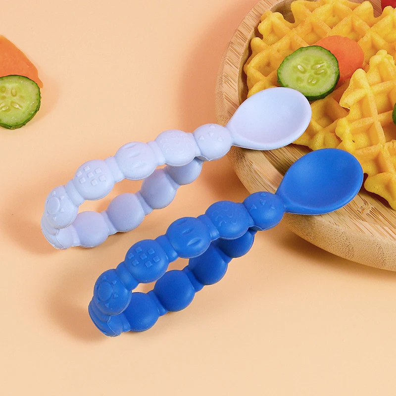 2PCS Silicone Spoon for Baby Utensils Set Auxiliary Food Toddler Learn To Eat Training Infant Tablewar Training Feeding Spoon
2PCS Silicone Spoon for Baby Utensils Set Auxiliary Food Toddler Learn To Eat Training Infant Tablewar Training Feeding Spoon