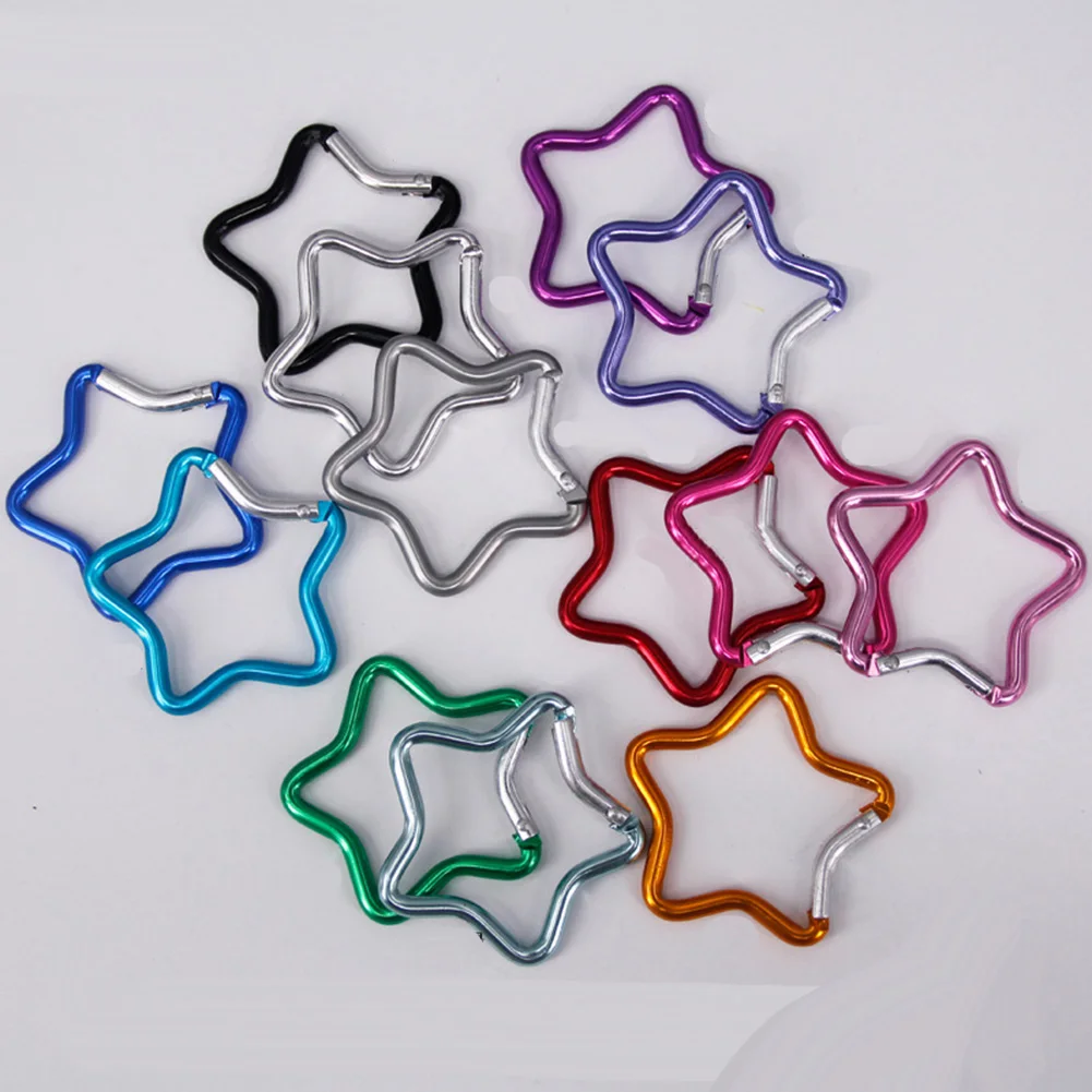 3pcs Carabiner Clips Star Spring Hook Keyring Aluminum Alloy Buckle Mountaineering Camping Equipment Random Color
3pcs Carabiner Clips Star Spring Hook Keyring Aluminum Alloy Buckle Mountaineering Camping Equipment Random Color