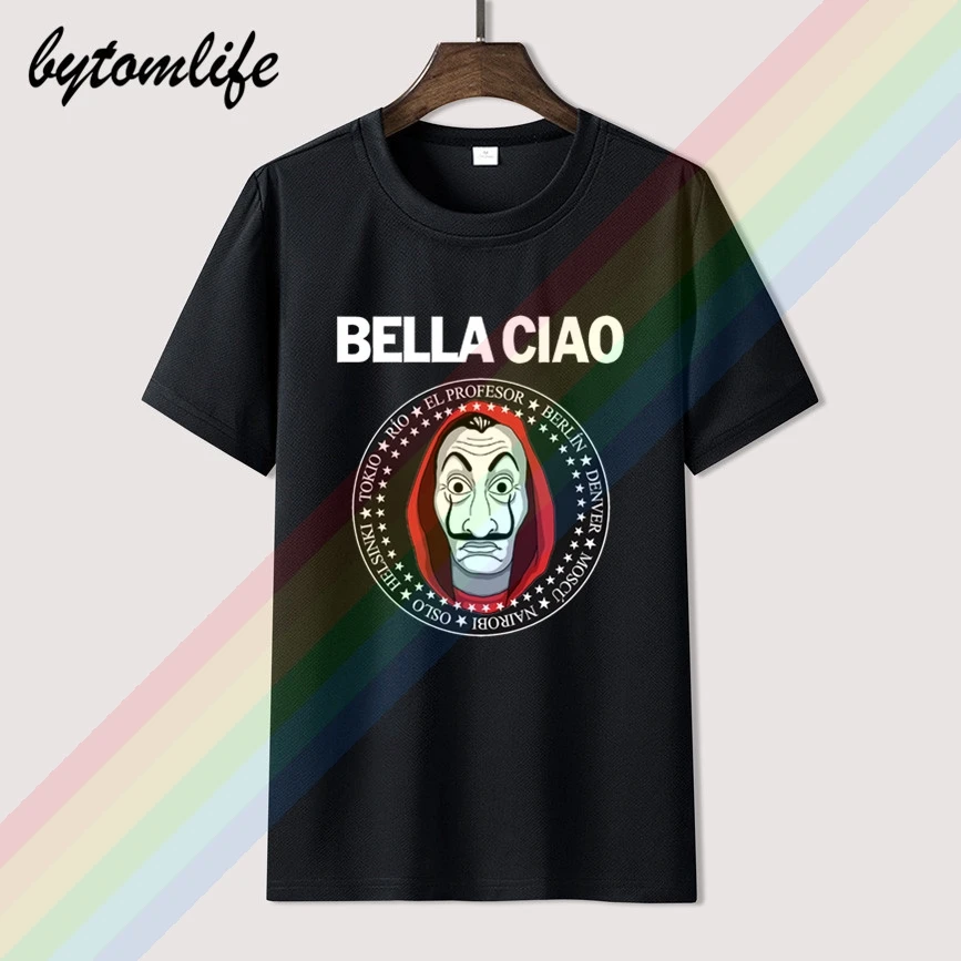 Divertente La Casa de Papel Bella Ciao Uomo T Shirt 100% Cotone Per Homme Tees O-Collo Casuale Camiseta
Divertente La Casa de Papel Bella Ciao Uomo T Shirt 100% Cotone Per Homme Tees O-Collo Casuale Camiseta