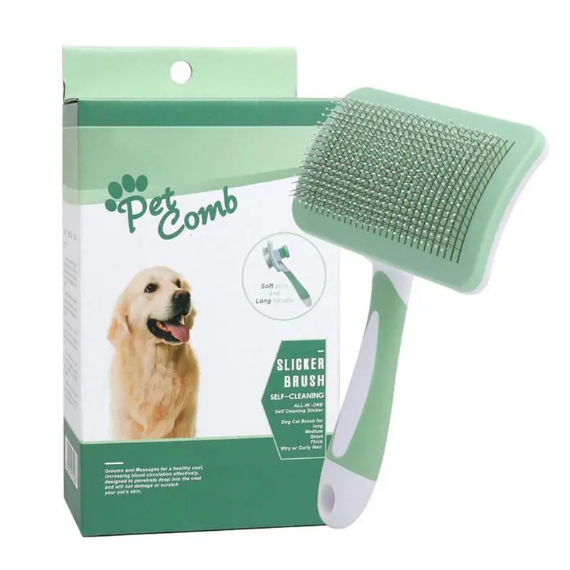 Cat Grooming Brush Dog Grooming Brushes For Shedding And Dematting Easy To Remove Loose Undercoat Pet Massaging Tool Suitable
Cat Grooming Brush Dog Grooming Brushes For Shedding And Dematting Easy To Remove Loose Undercoat Pet Massaging Tool Suitable