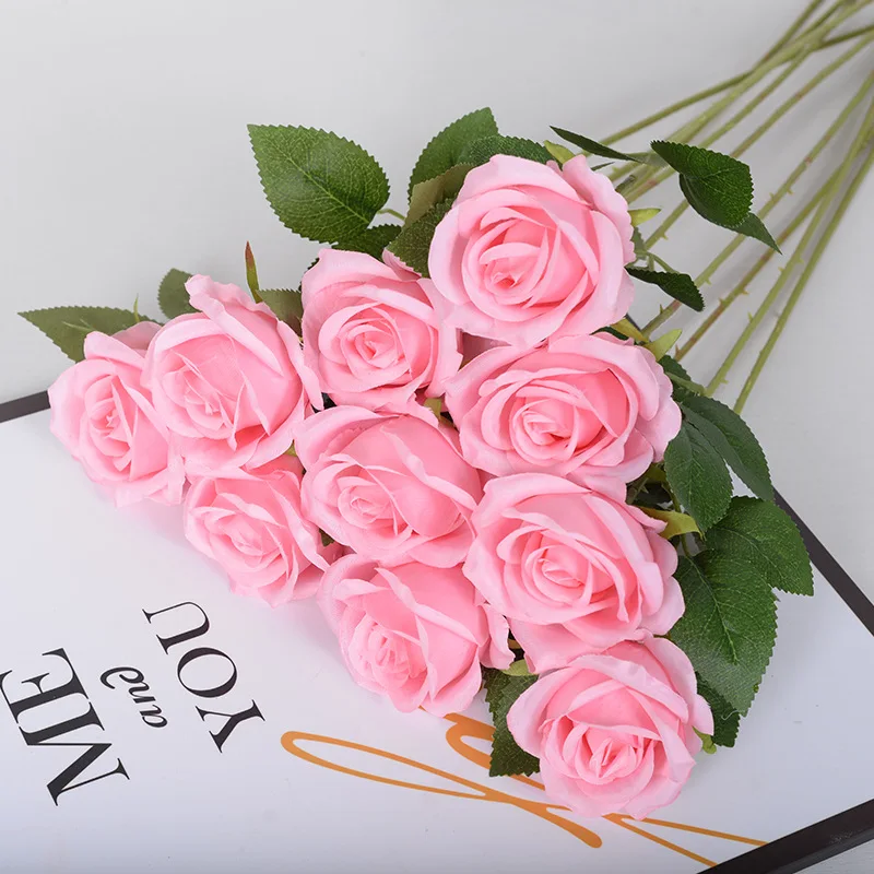3Pcs Artificial Flowers Real Touch Home Decorative Rose Artificial Flower Bouquet For Wedding Holiday Home Decor Multi Color
3Pcs Artificial Flowers Real Touch Home Decorative Rose Artificial Flower Bouquet For Wedding Holiday Home Decor Multi Color
