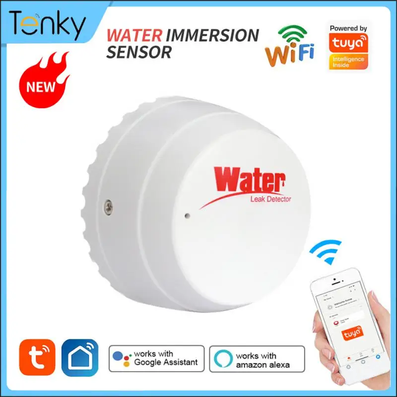 

Датчик утечки воды Tuya, умный детектор утечки воды в режиме реального времени, Wi-Fi, для домашней безопасности