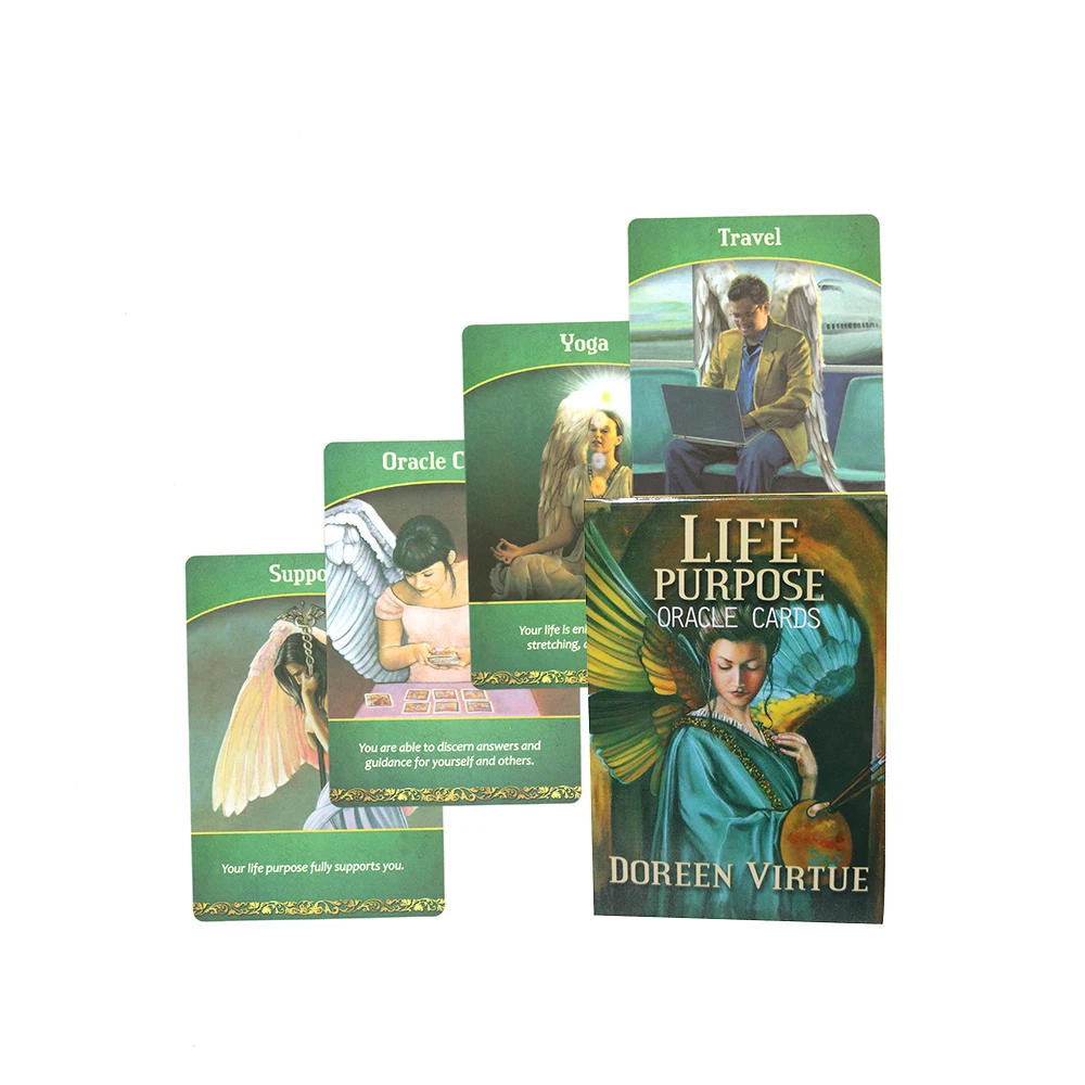 Hot Sell Life Purpose Oracle Cards PDF Instructions Tarot Cards for Beginners.For Party Personal Divination Tools Board Games
Hot Sell Life Purpose Oracle Cards PDF Instructions Tarot Cards for Beginners.For Party Personal Divination Tools Board Games