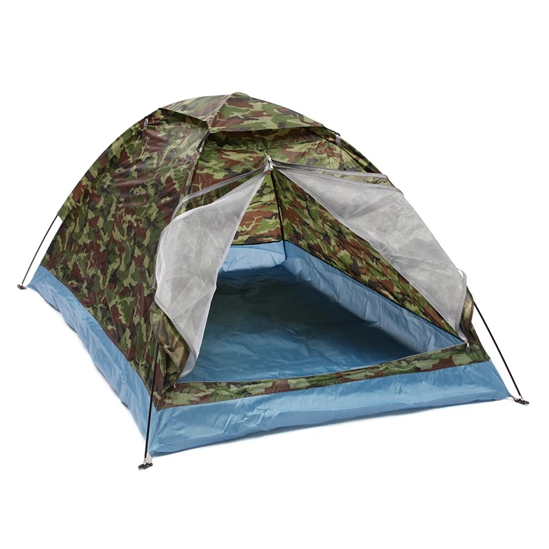 

Палатки маскировочной окраски 2-местная Водонепроницаемая легкая палатка с рюкзаком для переноски, палатка для кемпинга, походов и активно...