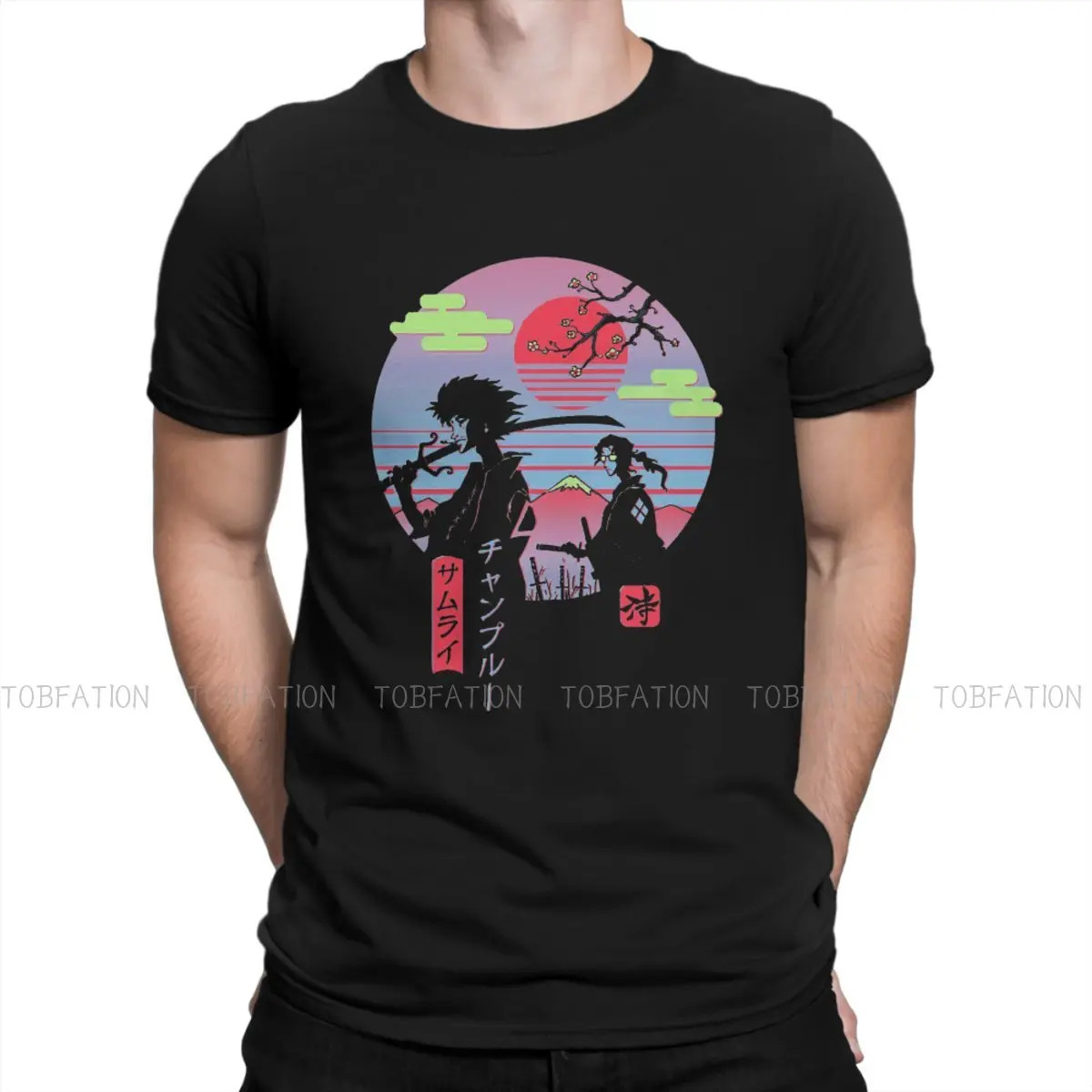 Neon Austetic Retro Chillhop TShirt For Male Samurai Champloo Anime Camisetas Novelty T Shirt Homme Print Loose
Neon Austetic Retro Chillhop TShirt For Male Samurai Champloo Anime Camisetas Novelty T Shirt Homme Print Loose