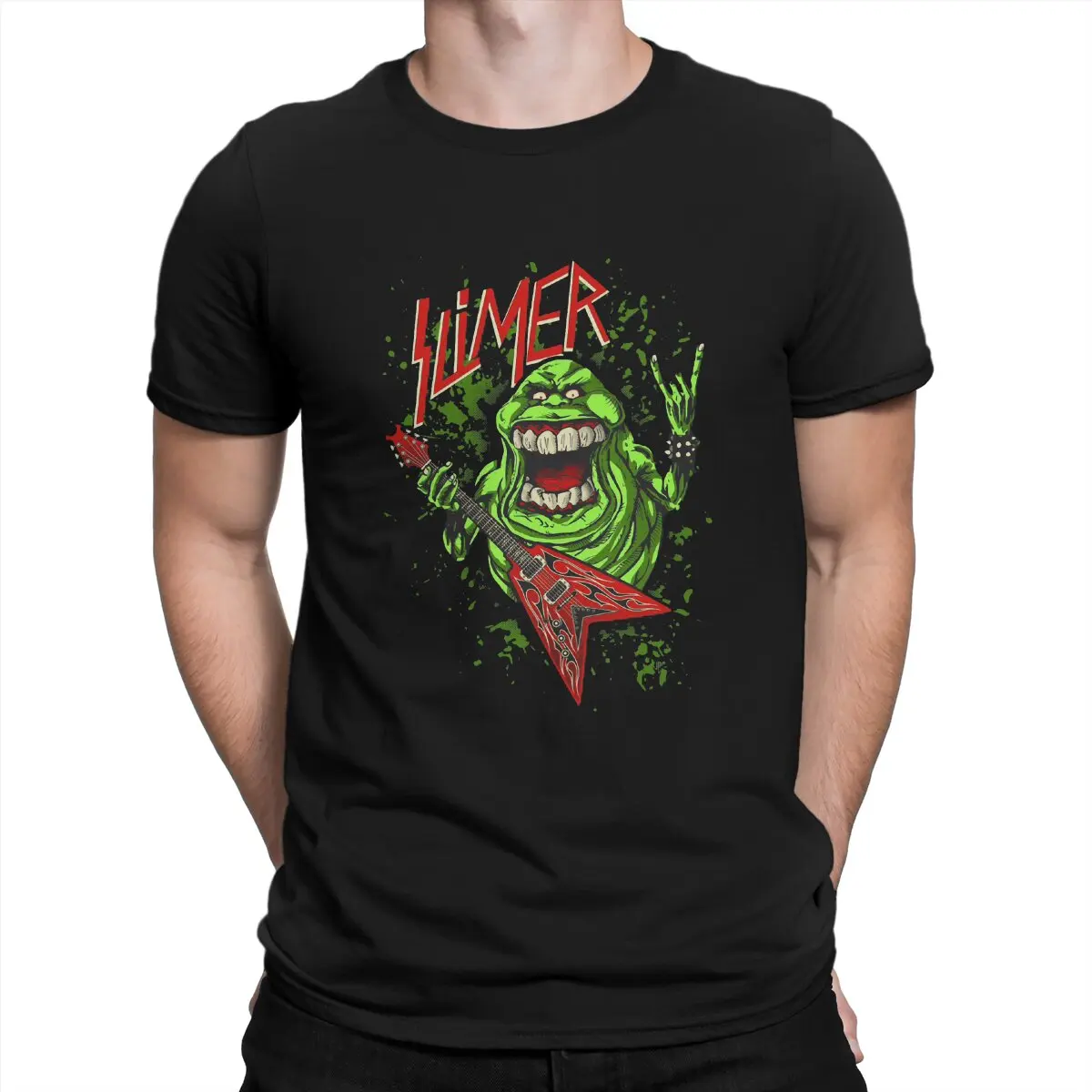Slimer Rock Guitar Hip Hop TShirt Ghostbusterse Leisure T Shirt Hot Sale Stuff For Adult
Slimer Rock Guitar Hip Hop TShirt Ghostbusterse Leisure T Shirt Hot Sale Stuff For Adult