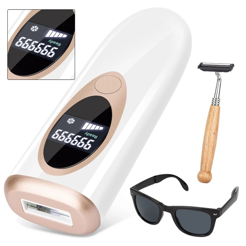 Лазерный эпилятор с безболезненными вспышками IPL, удаление волос, электрический эпилятор для постоянного удаления волос на лице и теле 
Лазерный эпилятор с безболезненными вспышками IPL, удаление волос, электрический эпилятор для постоянного удаления волос на лице и теле