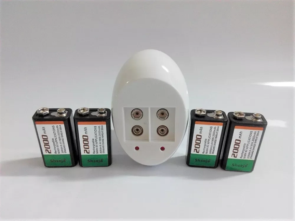 SHSEJA 9V 6F22 2000mAh NI-MH Rechargeable Battery + 9V High Current Smart Charger Free Shipping
SHSEJA 9V 6F22 2000mAh NI-MH Rechargeable Battery + 9V High Current Smart Charger Free Shipping