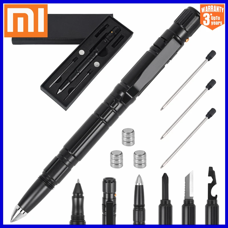 Многофункциональный нож-ручка Xiaomi EDC, тактические военные принадлежности для защиты, фонарик, стробоскоп, открывалка для бутылок, инструмен...
Многофункциональный нож-ручка Xiaomi EDC, тактические военные принадлежности для защиты, фонарик, стробоскоп, открывалка для бутылок, инструмен...