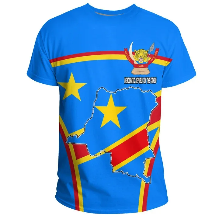 Democratic Republic of Congo Country Flag 3D Printed High Quality T Shirt Summer Casual Short Sleeve O- Neck Men Ladies Casual
Democratic Republic of Congo Country Flag 3D Printed High Quality T Shirt Summer Casual Short Sleeve O- Neck Men Ladies Casual