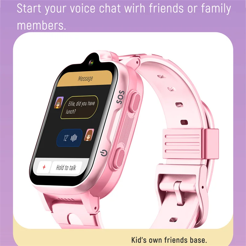 Смарт-часы с видеозвонком 2022 дети 4G GPS WIFI SIM местоположение спортивный браслет SOS